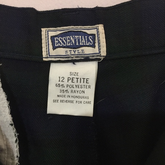 Vintage plaid checkered Pants Sz 12 Petite High Waistline - Picture 8 of 8